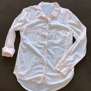 5/$25❗️Roll sleeve Button-Up Shirt